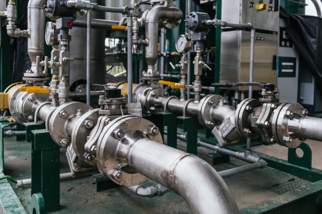 Closeup shot of a cylindrical grinder