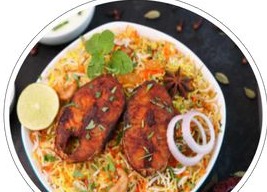 Fried Fish Biryani