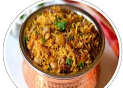 Chili Mushroom Biryani