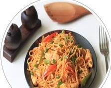 Schezwan Chicken Noodles